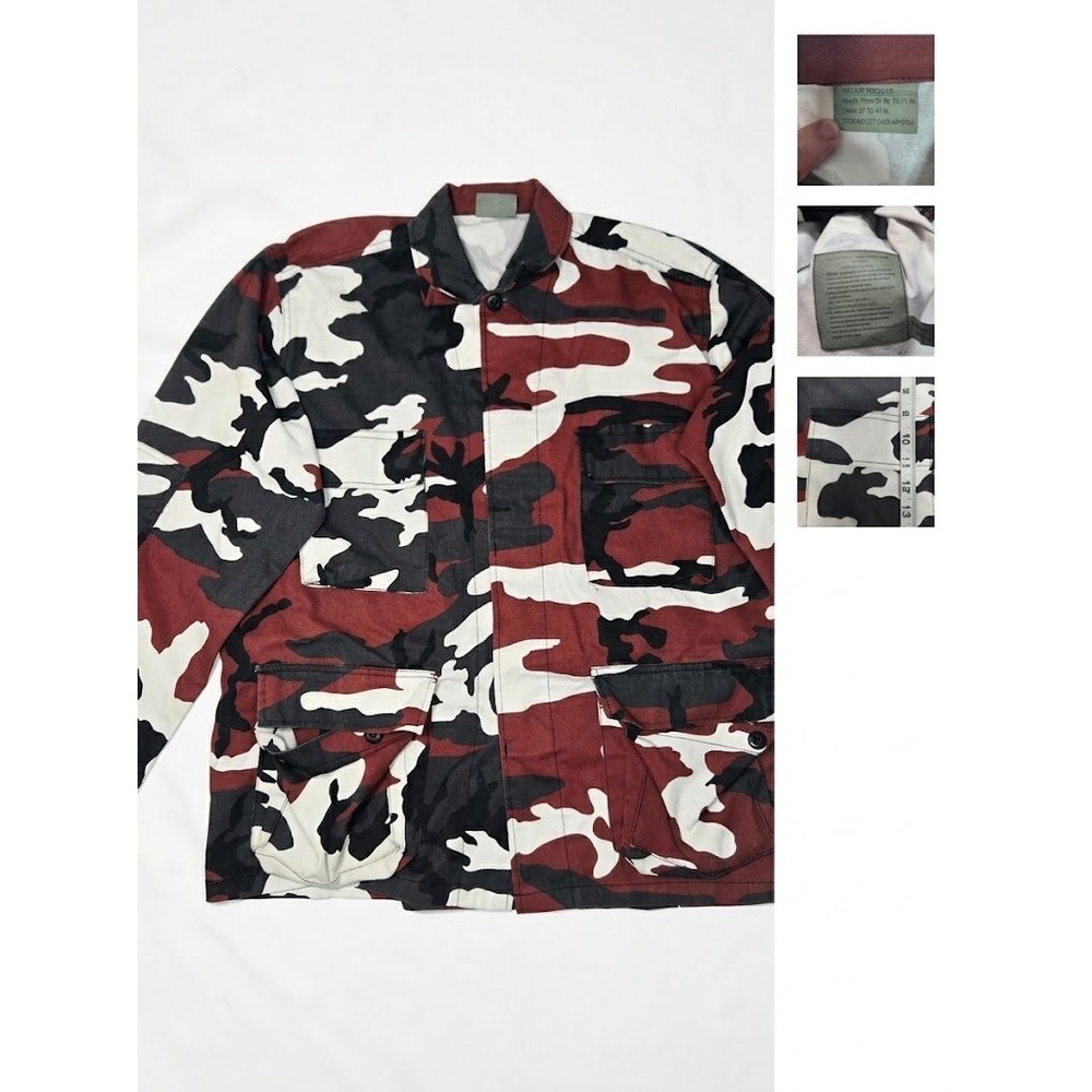 Rothco BDU Field Jacket Mens M Regular Red Camo Military Tactical Streetwear